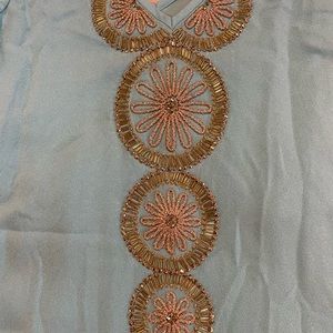 Lily Pulitzer blue gold dress